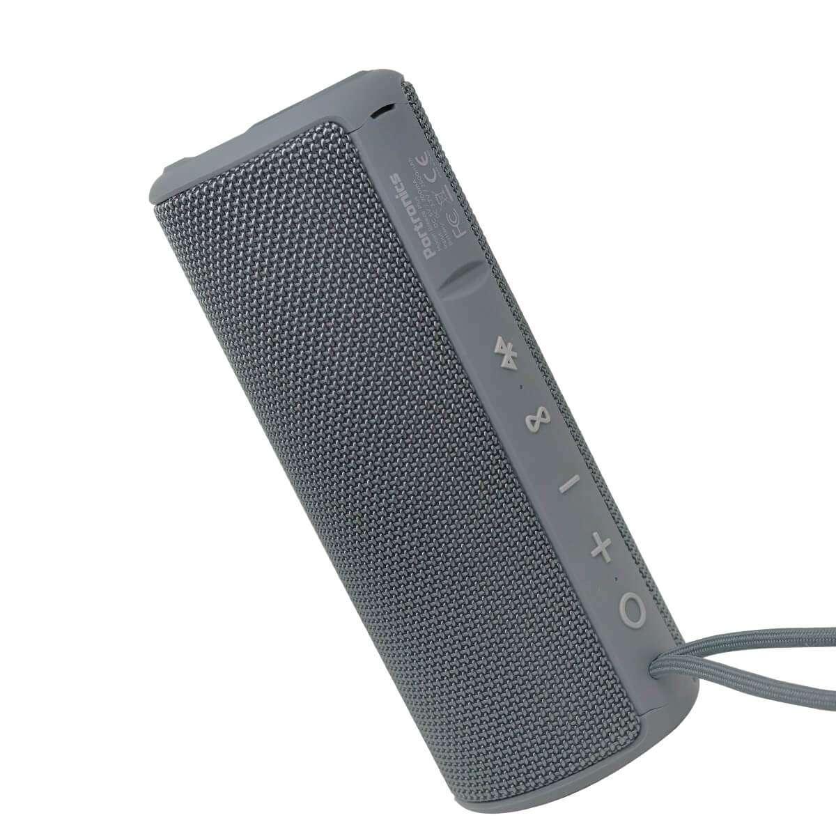 Portronics Breeze Plus 20W Bluetooth 5.3 Portable Stereo Speaker with TWS, Aux in, Water Resistant, 2000mAh Battery, Grey - Nalanda Enterprises