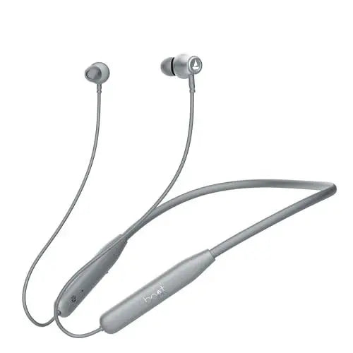 boAt Rockerz 111 Bluetooth Wireless Neckband with Up to 40 Hrs Playtime, Dual Device Pairing, Enx Tech, Beast Mode, ASAP Charging, Btv5.3, Ipx5,Type-C Interface & Magnetic in Ear Buds(Active Black) - Nalanda Enterprises