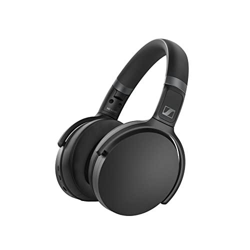 Sennheiser HD 450BT (ANC) Bluetooth 5.0 Wireless Over Ear Headphone with Mic, Designed in Germany, Alexa Built-in - Active Noise Cancellation, 30h Battery,Fast Charging, Foldable, 2Yr WARRANTY - Black - Nalanda Enterprises