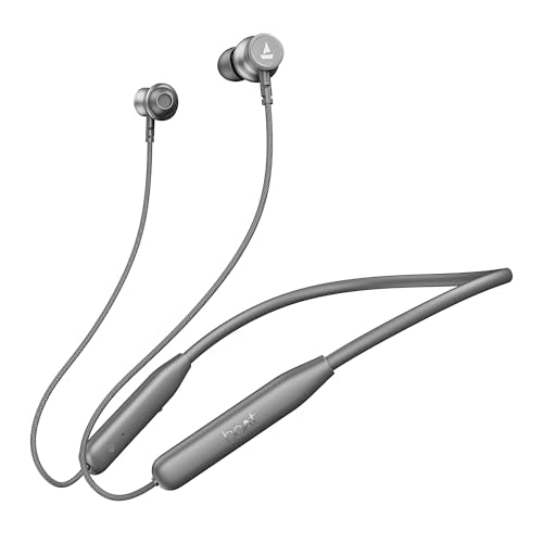 Boat Rockerz 113, 40H Battery, Dual Pair, Fast Charge, ENx Tech, Stream Ad Free Music via App Support, Magnetic Buds, Bluetooth Neckband, Wireless with Mic in Ear Earphones (Active Black)|B0F7Y54PJX