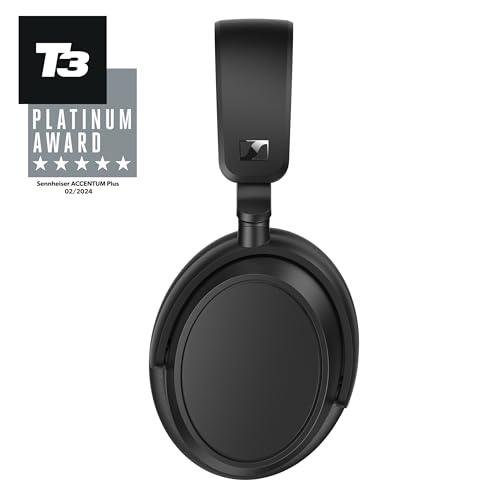 Sennheiser Accentum Plus Wireless Bluetooth Over Ear Headphones-Designed in Germany with Quick-Charge,50H Battery(with ANC),Adaptive Hybrid ANC,Sound Personalization and 2 Yr Warranty-Black - Nalanda Enterprises