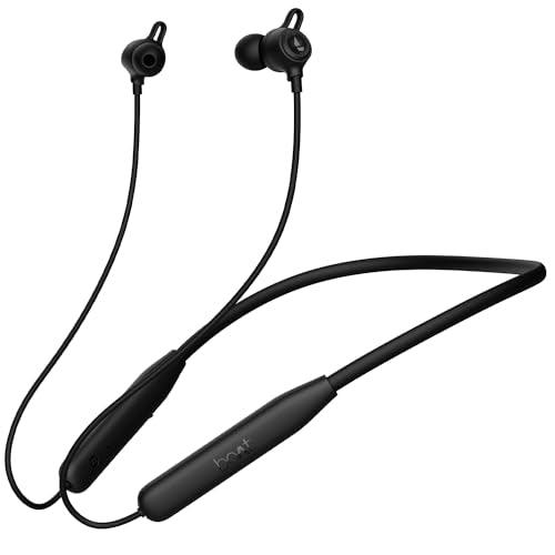 boAt Rockerz 109 Bluetooth Neckband with 40 hrs Playback,ENx Technology, Beast Mode (60ms), Magnetic Buds, Dual Pairing, ASAP Charge, IPX5 Water Resistance(Active Black) - Nalanda Enterprises