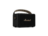 Marshall Kilburn II Portable Bluetooth Speaker with 20+ Hours of Portable Playtime, (360° Sound), Water-Resistant (IPX2) Black & Brass. - Nalanda Enterprises