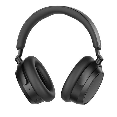 Sennheiser Accentum Plus Wireless Bluetooth Over Ear Headphones-Designed in Germany with Quick-Charge,50H Battery(with ANC),Adaptive Hybrid ANC,Sound Personalization and 2 Yr Warranty-Black - Nalanda Enterprises