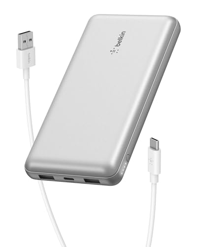 Belkin 20000 mAh Power Bank | Super Fast Charging | USB-C PD Port | 15W Charging for iPhone Series (16, 16 Pro Max), Samsung Galaxy, Google Pixel & More | 2 Years Warranty | Grey|B0CV9M9VP3