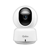 Qubo Smart 360 2K 3MP 1296p WiFi CCTV Security Camera from Hero Group | Mobile App | Two Way Talk | Night Vision | Cloud & SD Card Recording | Made in India | Alexa & OK Google | (3MP) - Nalanda Enterprises