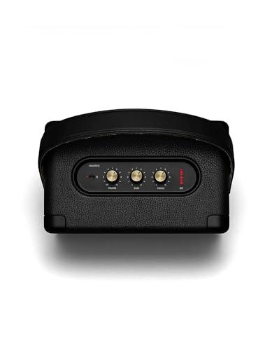Marshall Kilburn II Portable Bluetooth Speaker with 20+ Hours of Portable Playtime, (360° Sound), Water-Resistant (IPX2) Black & Brass. - Nalanda Enterprises