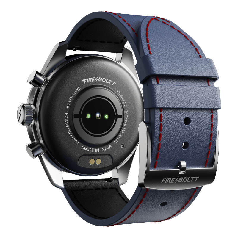 Fire-Boltt Diamond Luxury Stainless Steel Smart Watch with 1.43” AMOLED Screen, 466 * 466 px Resolution, 750 NITS Brightness, Bluetooth Calling, 300 Sports Mode, IP67 Rating - Nalanda Enterprises