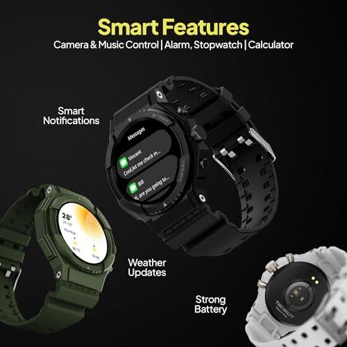 Fire-Boltt Newly Launched Quest Smartwatch 1.39" Full Touch GPS Tracking Smart Watch Bluetooth Calling, 100+ Sports Modes, 360 * 360 Pixel High Resolution, Health Suite & Rugged Outdoor Built - Nalanda Enterprises