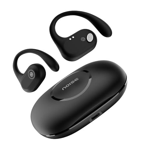 Noise Pure Pods Wireless Open Ear Earbuds with AirWave™ Technology,Up-to 80H Playtime,Quad Mic with ENC,16mm Neodymium Dynamic Driver,Detachable Pure Band,BTv5.3 (Power Black) - Nalanda Enterprises