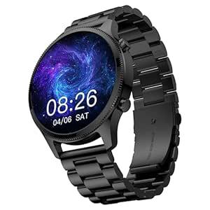 Noise Halo Plus 1.46" Super AMOLED Display Elite Smart Watch, Bluetooth Calling, Stainless Steel Build, Always on Display, Upto 7 Days Battery (Elite Black) - Nalanda Enterprises