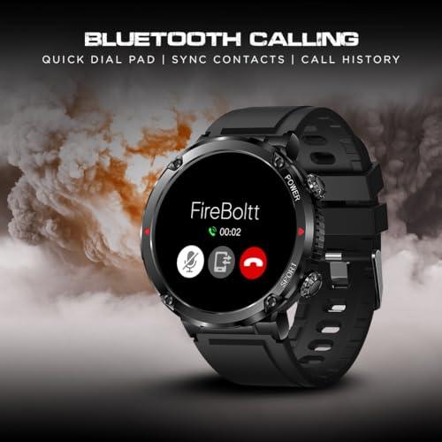 Fire-Boltt Armour, Sporty Rugged Outdoor Smart Watch with a 1.6" High-Resolution HD Display, Shockproof Metal Body, Bluetooth Calling 600 mAh Battery - Nalanda Enterprises