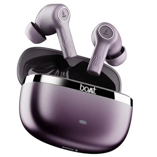 boAt Nirvana Ion ANC Pro Truly Wireless in Ear Ear Buds w/Hi-Res Audio w/LDAC, Upto 32 dB ANC, 120 Hrs Playback, Crystal Bionic Sound Powered by HiFi, ENx Tech, Hearables App(Blazing Comet) - Nalanda Enterprises