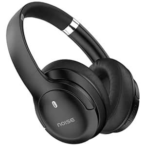 Noise Newly Launched 4 Wireless On-Ear Headphones with 70H Playtime, ENC, 40mm Driver, Low Latency(up to 40ms), Dual Pairing, BT v5.4 (Carbon Black) - Nalanda Enterprises