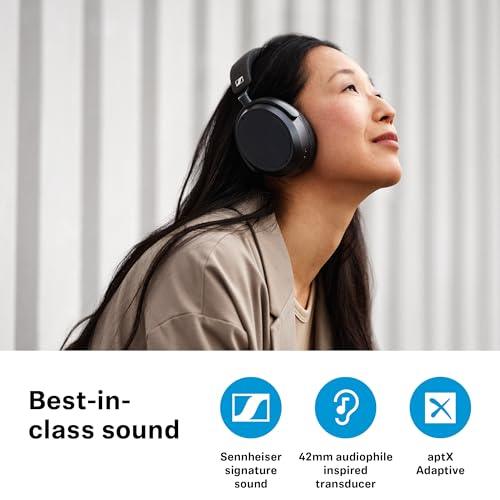 Sennheiser Momentum 4 Wireless Over Ear Headphones Designed in Germany - Bluetooth ANC 4 Digital Mics for Crystal Cear Calls,60H Battery, White - Nalanda Enterprises