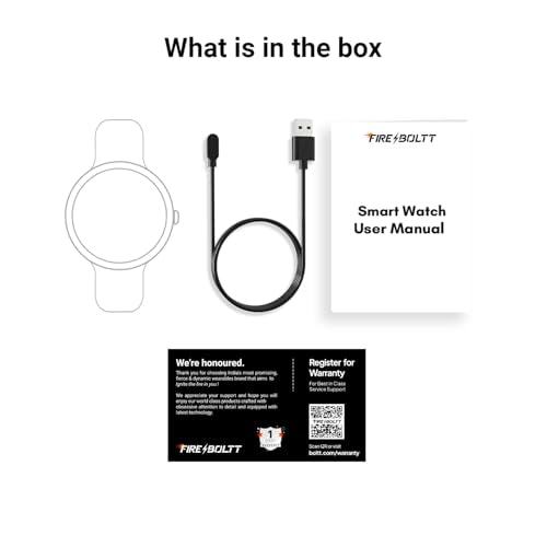 Fire-Boltt Onyx- 36.3mm AMOLED Always On Display Smart Watch, 466 * 466 High Resolution, Bluetooth Calling, Steel Design, IP67, 4GB Storage, 300+ Sports Modes, 130+ Watch Faces (Gold)|B0CT58D91K