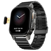 Fire-Boltt Snapp Smart Watch, Selfie Camera, 4G Nano-SIM Slot, 54.1mm AMOLED Display, Play Store- Unlimited apps, 1000mAh Battery, 2GB/4GB RAM + 16GB/64GB ROM (Jet Black Luxe)|B0D6BT12G8