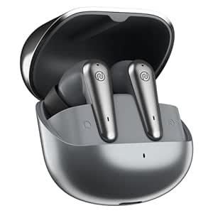 Noise Buds X Prime in-Ear Truly Wireless Earbuds with 120H of Playtime, Quad Mic with ENC, Instacharge(10 min=200 min),Premium Dual Tone Finish, 11mm Driver, BT v5.3(Silver Grey) - Nalanda Enterprises
