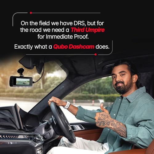 Qubo Car Dashcam Pro 4K | True 4K with Sony STARVIS IMX415 Sensor | Dual Channel | ADAS | NightPulse Vision | 8MP UHD+ Front (140°), 2MP FHD Rear | 2.8" LCD | Built-in GPS, Wi-Fi | Up to 1TB Storage|B0CYWN36YH