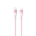 WiWU C062 Neolink USB-C to Lightning Silicone Cable, 1M Pink