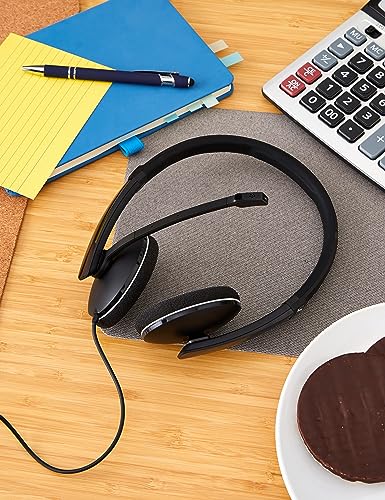 Sennheiser Pc 3.2 Chat-Lightweight Stereo Headset with Adjustable Noise-Cancelling Microphone-for Internet Telephony and E-Learners-Pc Connectivity- Great for Gaming, Work, & Study, Black-in Ear|B07VS3SK3K