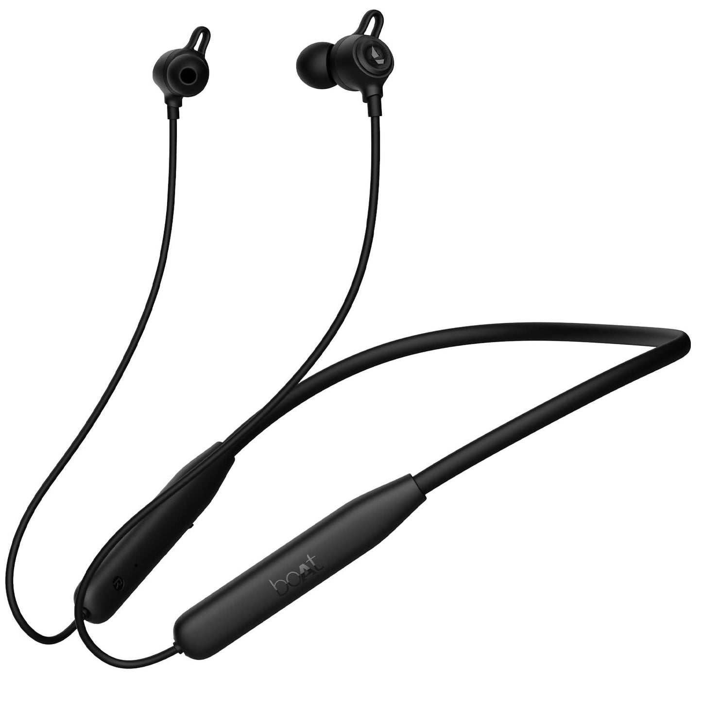 boAt Rockerz 109 Bluetooth Neckband with 40 hrs Playback,ENx Technology, Beast Mode (60ms), Magnetic Buds, Dual Pairing, ASAP Charge, IPX5 Water Resistance(Active Black) - Nalanda Enterprises