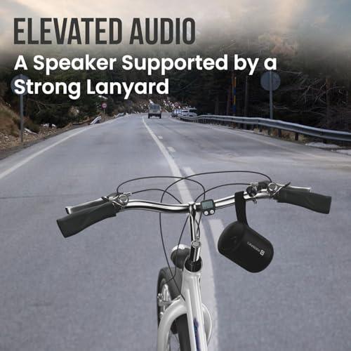 Portronics Soundpot 20W Wireless Bluetooth Portable Speaker with 360° immersive Sound, Upto 6 Hours Playtime, in Built Mic, TWS Mode, Easy Control, Strong Lanyard, Type C Fast Charging(Black) - Nalanda Enterprises