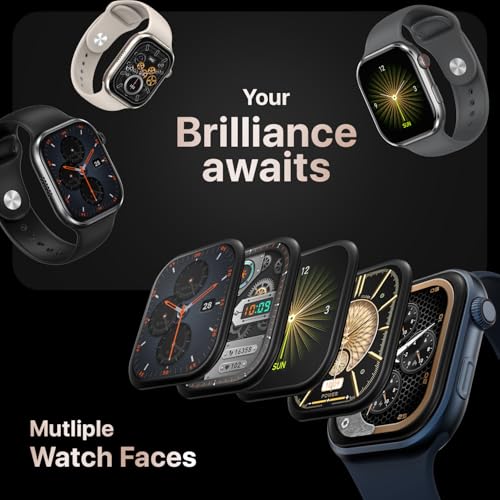 Fire-Boltt Brillia Smart Watch with 51.3mm (2.02 inch) AMOLED Display, Bluetooth Calling, SpO2, Heart Rate Monitoring, 120+ Sports Modes (Brillia, Black)