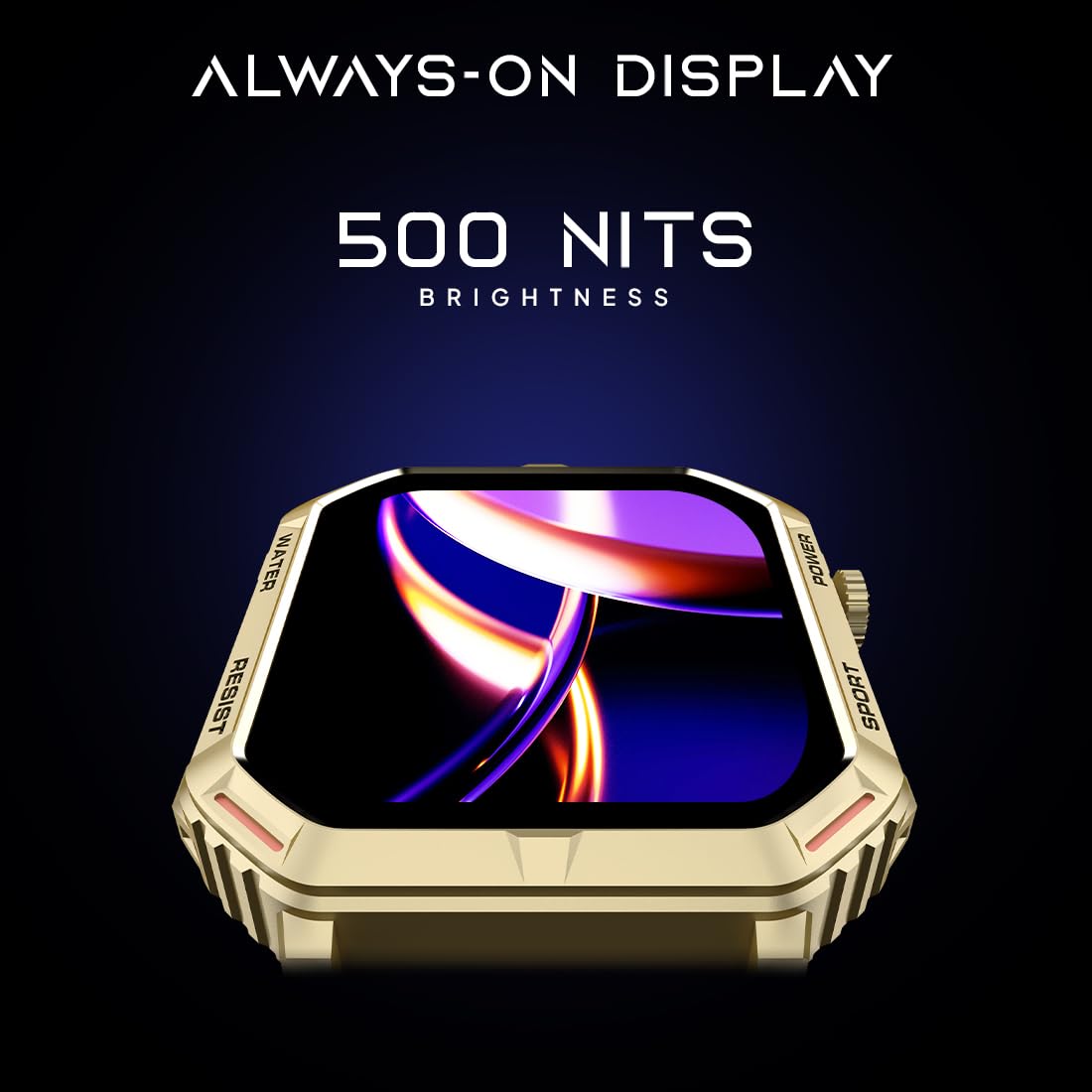 Fire-Boltt Strike Smart Watch 1.95” AMOLED Display, 800 NITS Brightness, 123 Sports Modes, Bluetooth Calling, Always On Mechanism