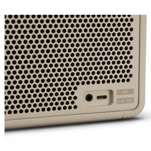 Marshall Middleton Portable Bluetooth Speaker with 20+ Hours of Portable Playtime, 360° Sound, Dust & Waterproof (IP67) - Cream - Nalanda Enterprises