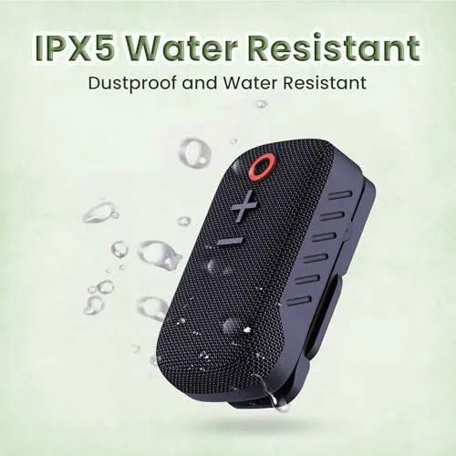 Portronics Talk Three Wearable Bluetooth Speaker with Mic, Magnetic/Spring Clip-On, Upto 10Hours Playtime, IPX5 Water/Dust Resistant, Bluetooth 5.3v, Big Buttons, Portable Speaker with Microphone - Nalanda Enterprises