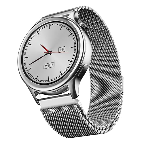 boAt Enigma Daze Women's Luxury Smart Watch w/ 1.3”(3.3cm) Luminous Display, Emergency SOS Live Location Sharing, Functional Crown, Watch Face Studio, QR Tray, BT Calling, HR & SpO2 (Cherry Blossom)|B0DFYMG7D6