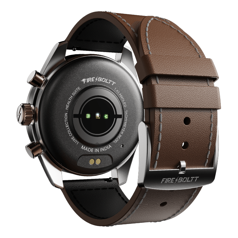 Fire-Boltt Diamond Luxury Stainless Steel Smart Watch with 1.43” AMOLED Screen, 466 * 466 px Resolution, 750 NITS Brightness, Bluetooth Calling, 300 Sports Mode, IP67 Rating - Nalanda Enterprises