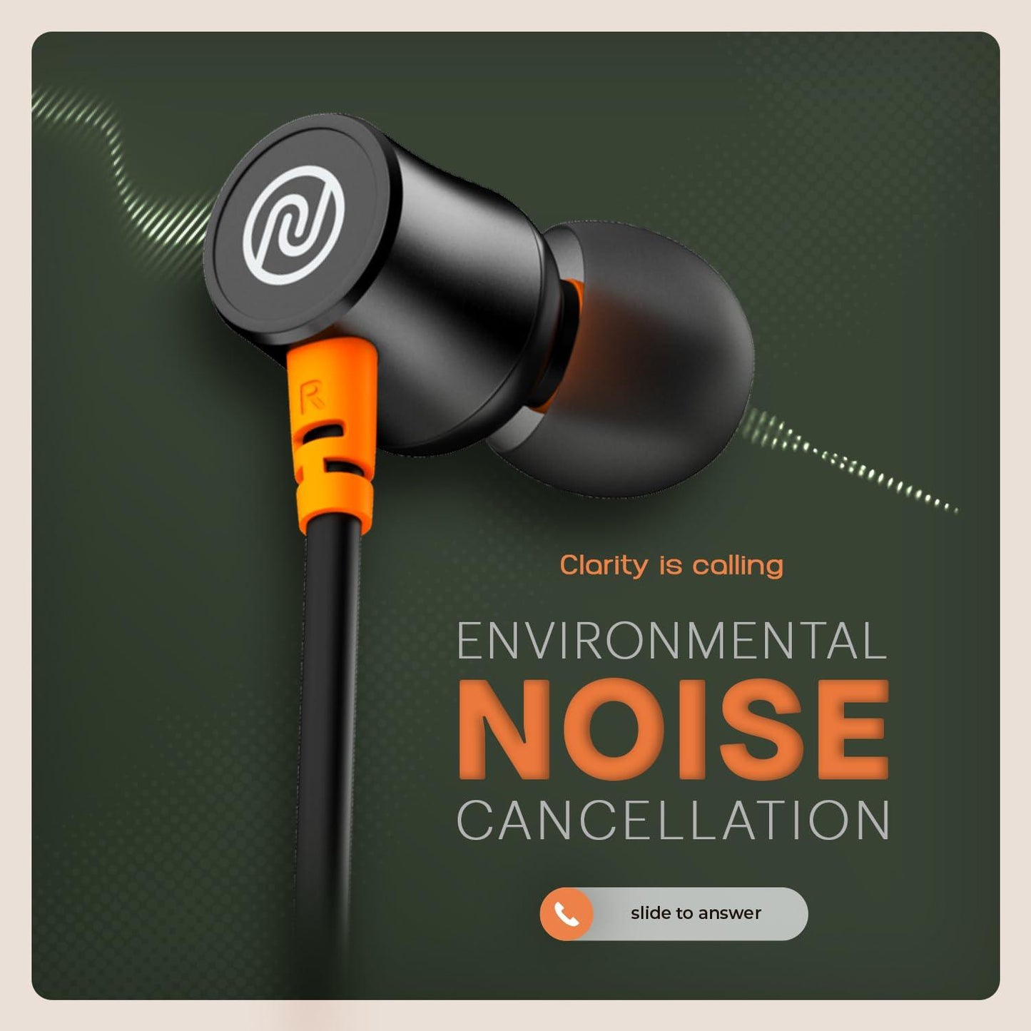 Noise Airwave Bluetooth in Ear Neckband with 50H of Playtime, 3 EQ Modes, ENC for Calling, Low Latency(Upto 50ms), 10mm Driver, BT v5.3(Jet Black) - Nalanda Enterprises