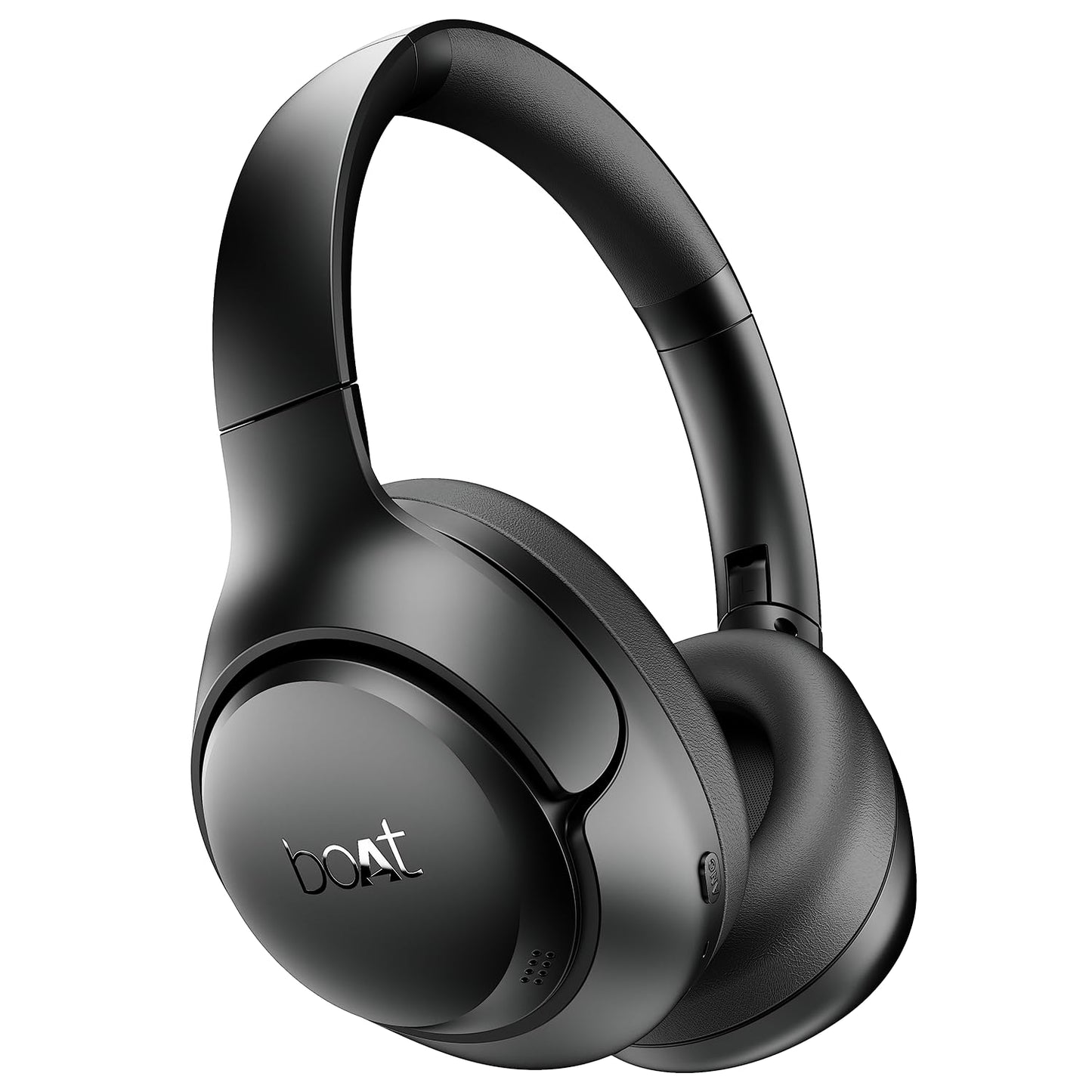 boAt New Launch Rockerz 551 ANC Pro, 42dB Hybrid Adaptive ANC, App Support, 72Hrs Battery, 40mm Titanium Drivers,ENx Tech,Foldable Cups Bluetooth Over Ear Headphones with Mic (Cosmic Black)
