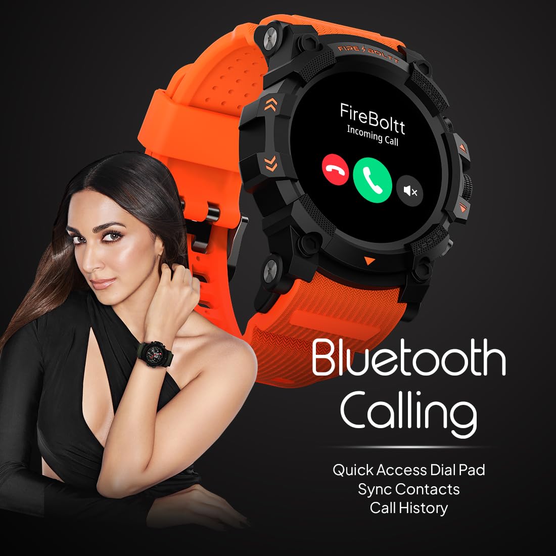 Fire-Boltt Expedition Smartwatch 1.39" Full Touch GPS Tracking Smart Watch Bluetooth Calling, 100+ Sports Modes, 360 * 360 Pixel High Resolution, Health Suite & Rugged Outdoor Built