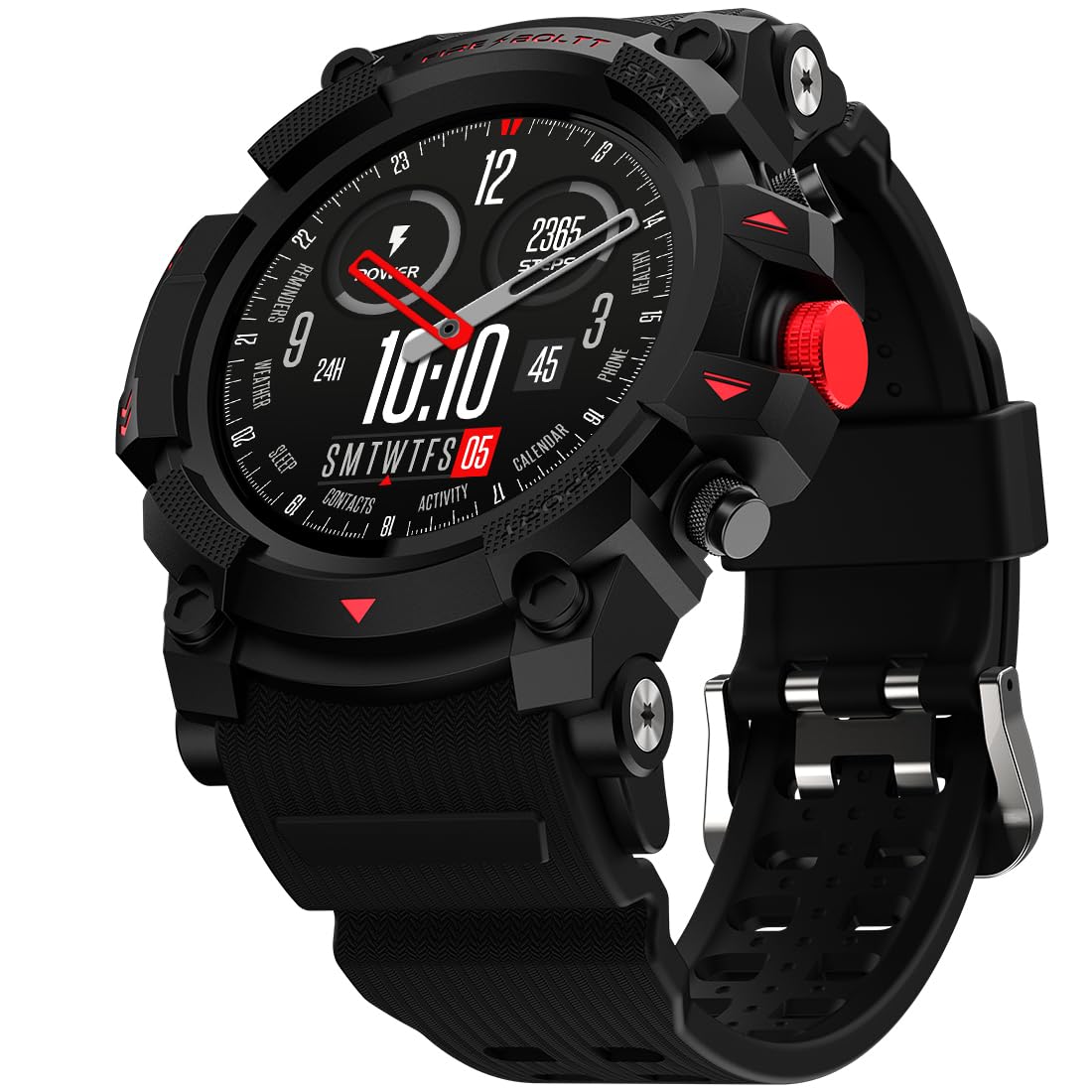 Fire-Boltt Expedition Smartwatch 1.39" Full Touch GPS Tracking Smart Watch Bluetooth Calling, 100+ Sports Modes, 360 * 360 Pixel High Resolution, Health Suite & Rugged Outdoor Built