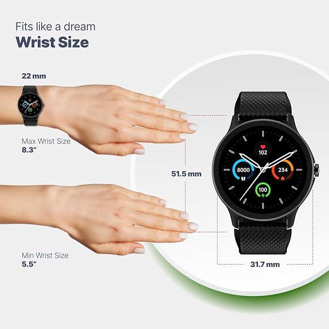 Noise Arc 1.38" Advanced Bluetooth Calling Smart Watch, 550 NITS Brightness, 100 Sports Modes, 100+ Watch Faces, 7-Day Battery, IP68 - Nalanda Enterprises