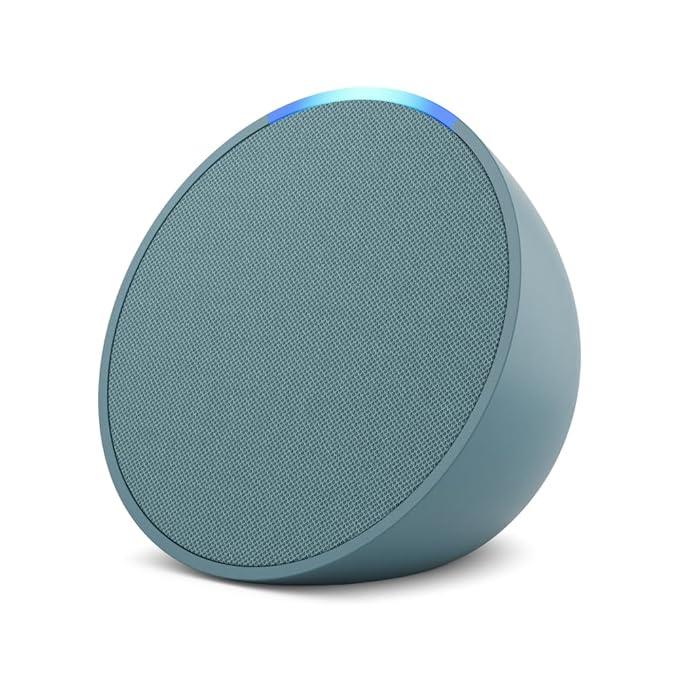 Amazon Echo Pop| Smart speaker with Alexa and Bluetooth| Loud sound, balanced bass, crisp vocals - Nalanda Enterprises