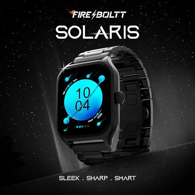 Fire-Boltt Solaris 1.78” AMOLED Always-on Display with 368 * 448 px Resolution, 123 Sports Mode, IP68 Water-Resistant, Long-Lasting Battery Life and Comprehensive Health Tracking - Nalanda Enterprises