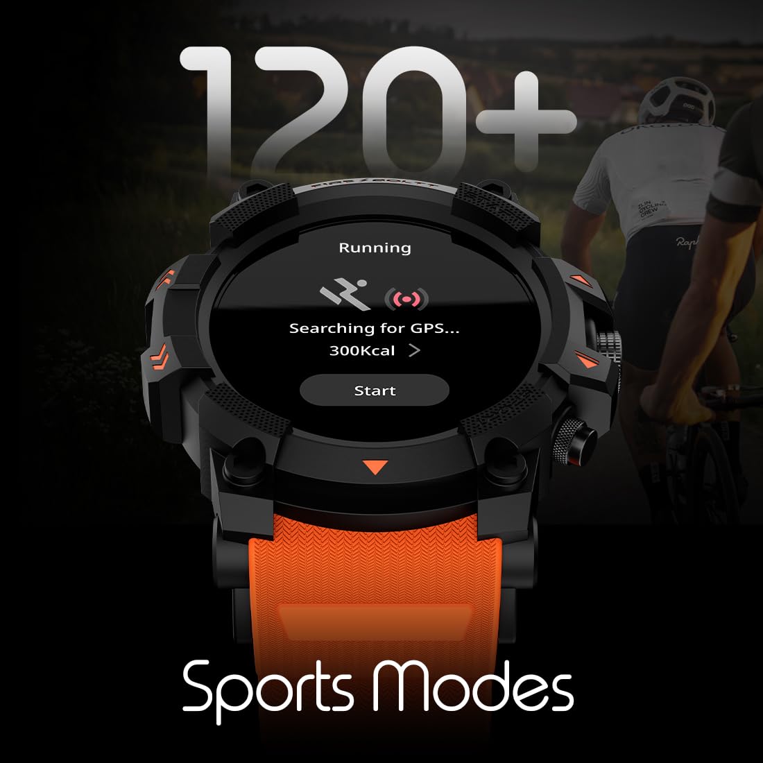 Fire-Boltt Expedition Smartwatch 1.39" Full Touch GPS Tracking Smart Watch Bluetooth Calling, 100+ Sports Modes, 360 * 360 Pixel High Resolution, Health Suite & Rugged Outdoor Built