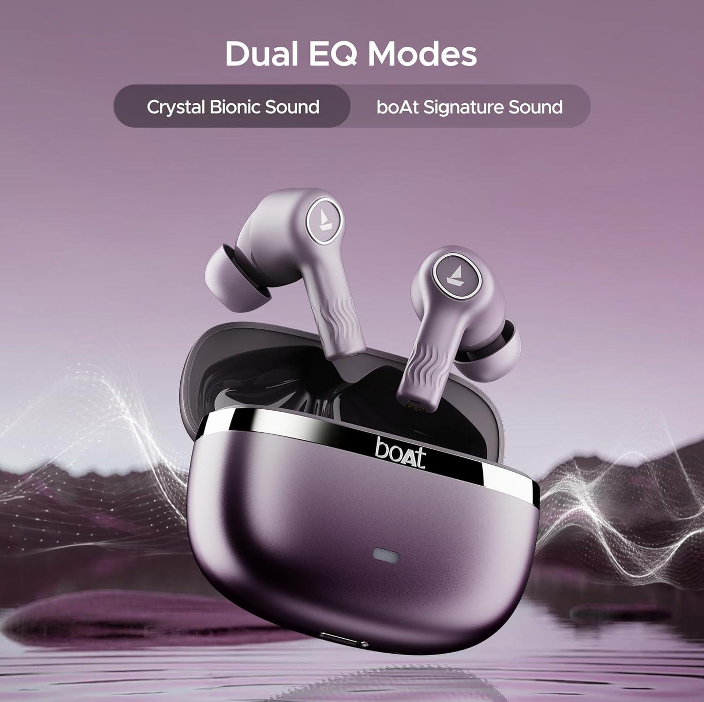 boAt Nirvana Ion ANC Pro Truly Wireless in Ear Ear Buds w/Hi-Res Audio w/LDAC, Upto 32 dB ANC, 120 Hrs Playback, Crystal Bionic Sound Powered by HiFi, ENx Tech, Hearables App(Blazing Comet) - Nalanda Enterprises