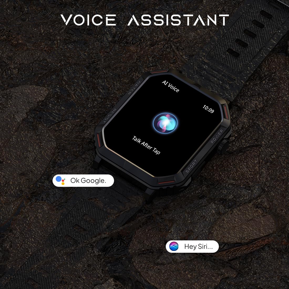 Fire-Boltt Strike Smart Watch 1.95” AMOLED Display, 800 NITS Brightness, 123 Sports Modes, Bluetooth Calling, Always On Mechanism