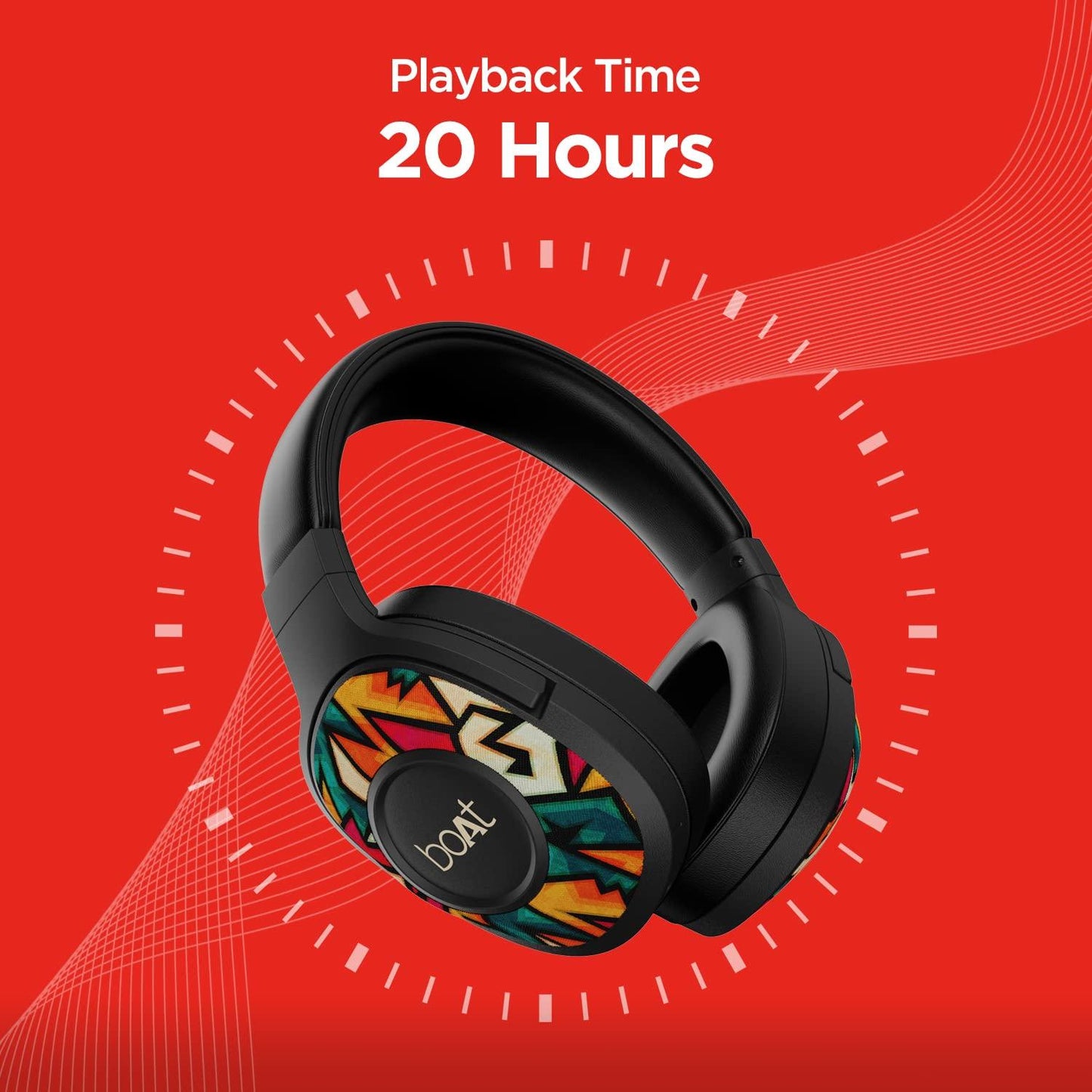 boAt Rockerz 551ANC Hybrid Active Noise Cancellation Headphones with Up to 100H Playtime, ASAP™ Charge, Ambient Sound Mode &Dual EQ Modes, ENx™ Technology(Stellar Black) - Nalanda Enterprises