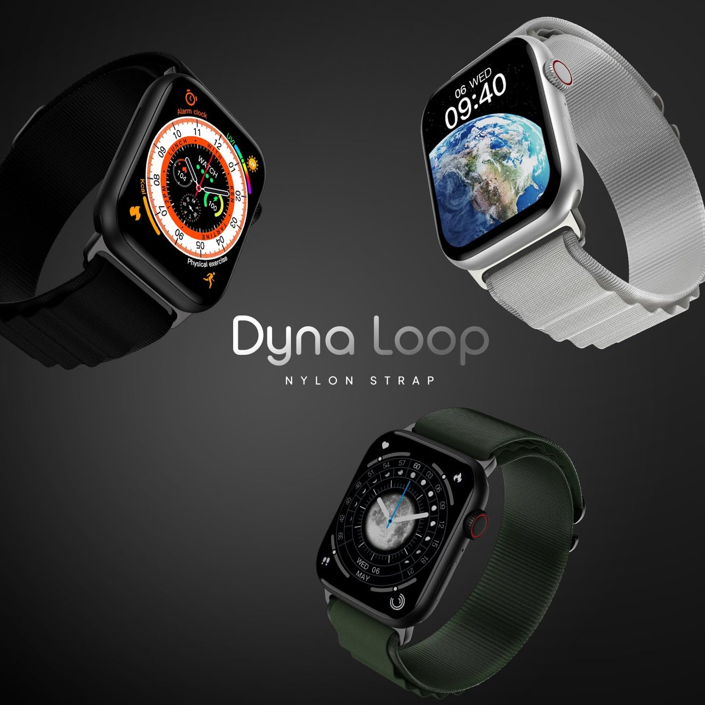 Boltt Newly Launched Vogue Large 2.05" Display Smart Watch, Always On Display, Wireless Charging, App Based GPS with Bluetooth Calling & 500+ Watch Faces (Loop Orange)