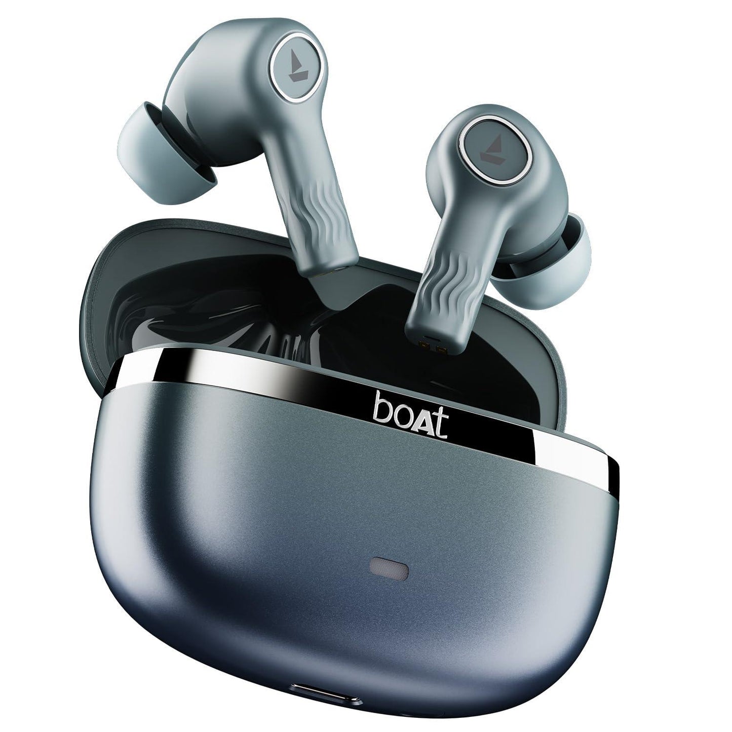 boAt Nirvana Ion ANC Pro Truly Wireless in Ear Ear Buds w/Hi-Res Audio w/LDAC, Upto 32 dB ANC, 120 Hrs Playback, Crystal Bionic Sound Powered by HiFi, ENx Tech, Hearables App(Blazing Comet) - Nalanda Enterprises