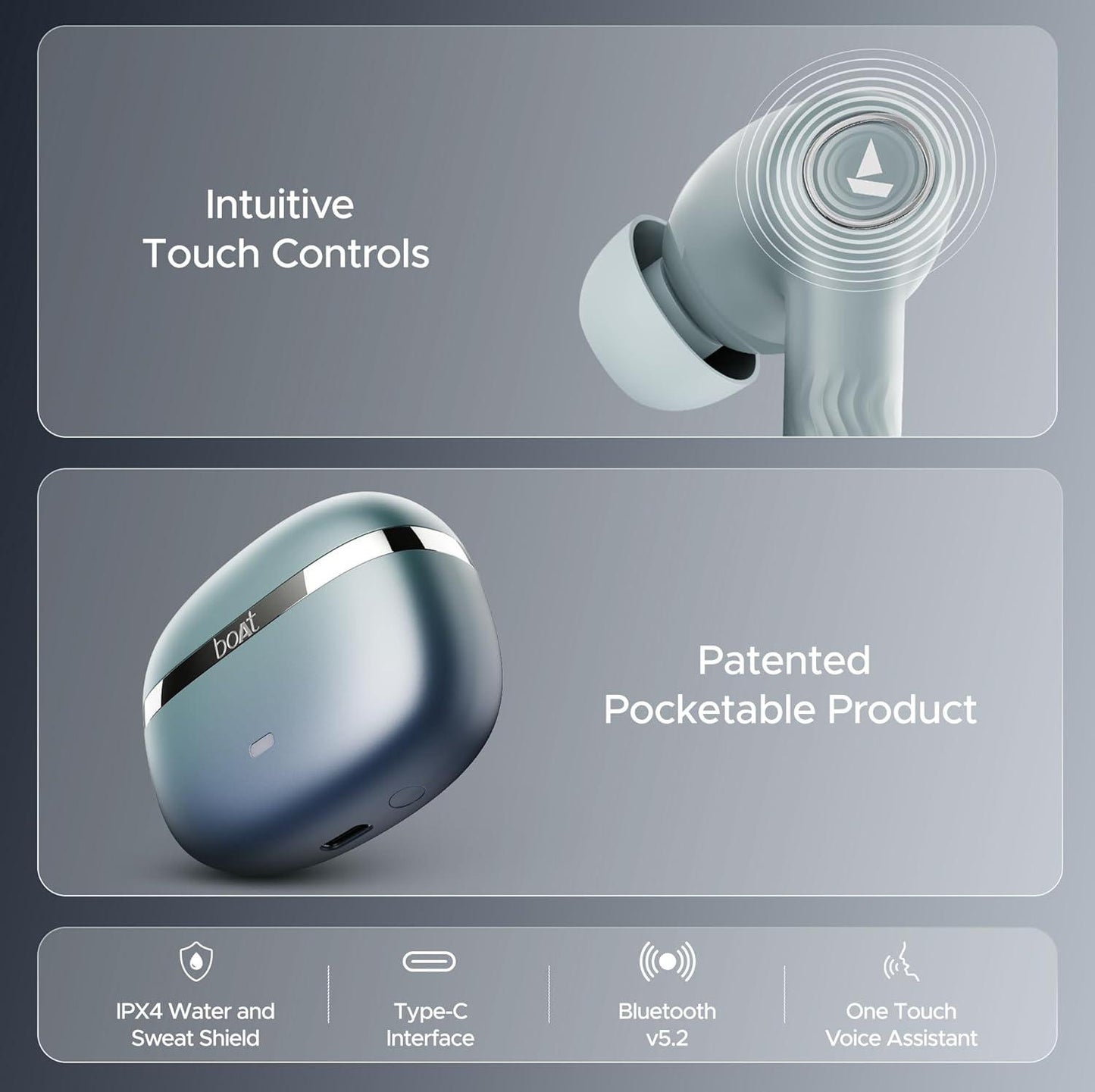 boAt Nirvana Ion ANC Pro Truly Wireless in Ear Ear Buds w/Hi-Res Audio w/LDAC, Upto 32 dB ANC, 120 Hrs Playback, Crystal Bionic Sound Powered by HiFi, ENx Tech, Hearables App(Blazing Comet) - Nalanda Enterprises