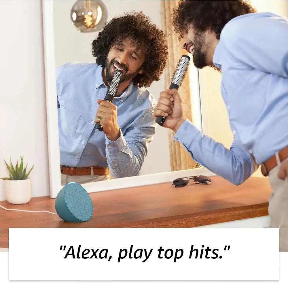 Amazon Echo Pop| Smart speaker with Alexa and Bluetooth| Loud sound, balanced bass, crisp vocals - Nalanda Enterprises