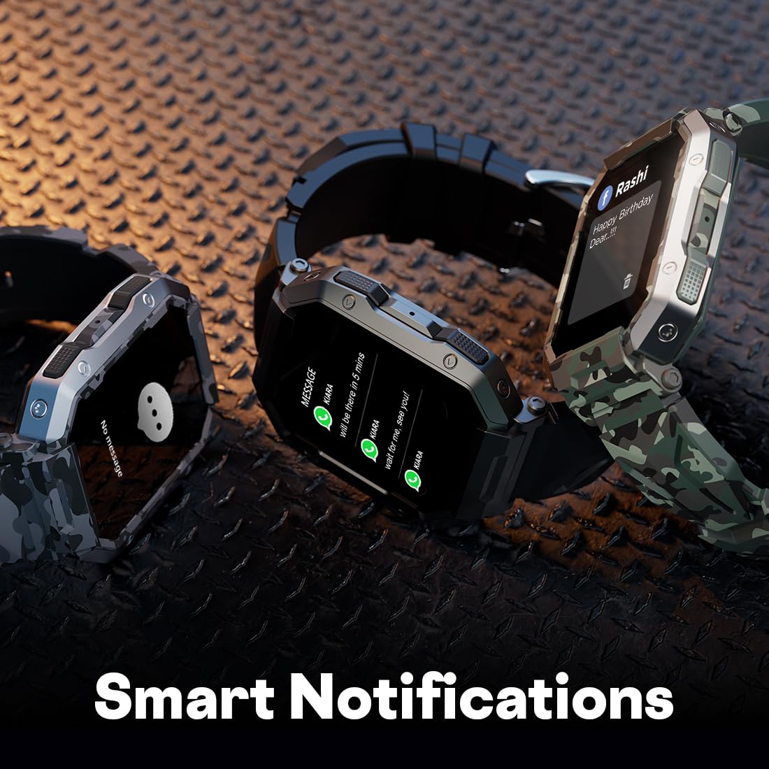 Fire-Boltt Strike Smart Watch 1.95” AMOLED Display, 800 NITS Brightness, 123 Sports Modes, Bluetooth Calling, Always On Mechanism