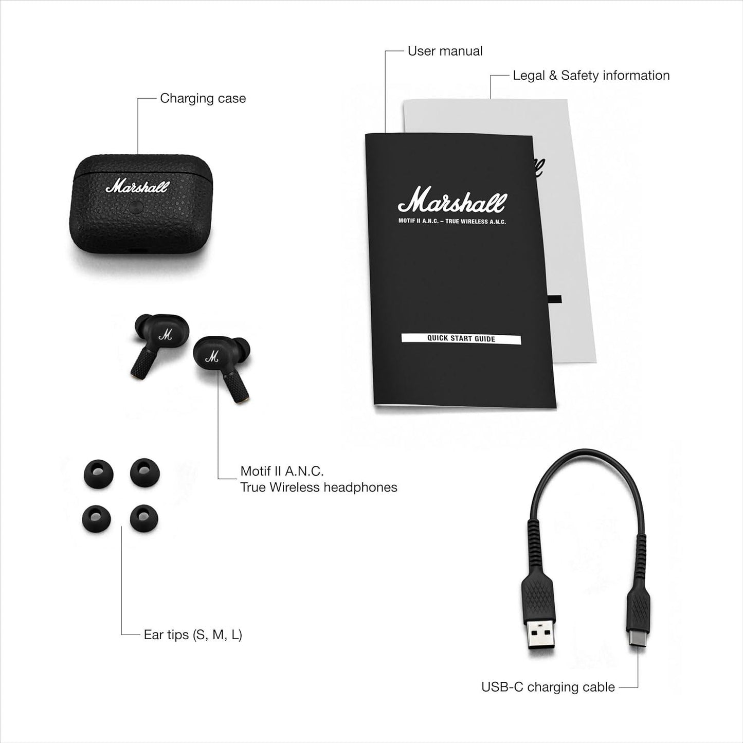 Marshall Motif II ANC Earbuds - Nalanda Enterprises